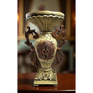 vintage 1980's resin Empire/Greek Style vase/plant Stand